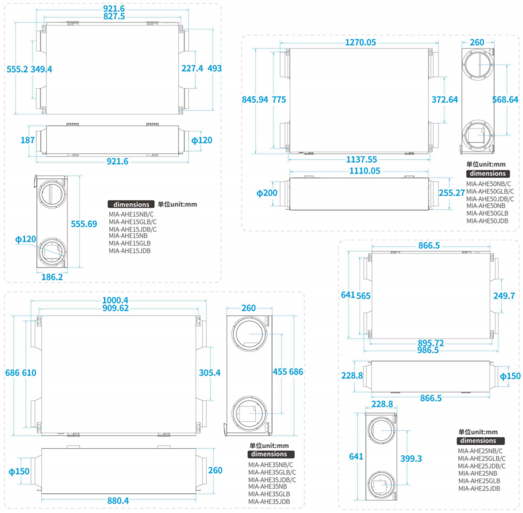 residential heat recovery ventilation-system scheme